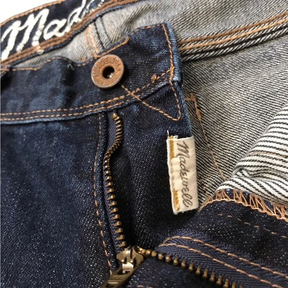 Madewell Rail Straight mid rise dark wash jeans - Picture 4 of 11